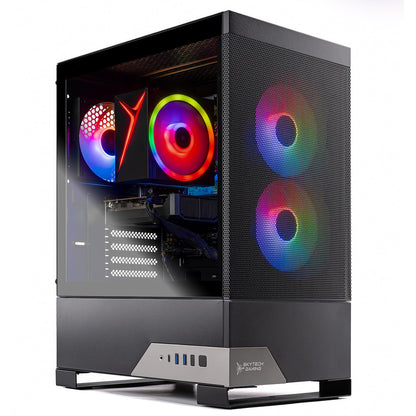 Skytech Gaming Nebula 2 Gaming PC, Intel i5 14400F 2.5GHz, NVIDIA RTX 5050 8GB, 1TB NVMe SSD, 16GB DDR5 RAM 5200, 650W Gold PSU, Wi-Fi, Win 11, Gaming Desktop
