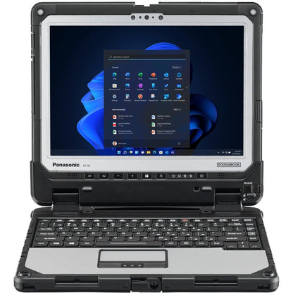 Panasonic Toughbook CF-33 MK1, Rugged 2-in-1, Intel Core i5-7300U up to 3.5GHz, 12-inch QHD Touchscreen + Digitizer, 8GB RAM, 256GB SSD, 4G LTE, Premium Keyboard, Windows 11 Pro, Silver (Renewed)