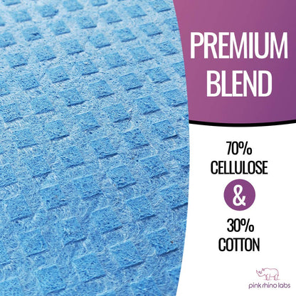 Schwedische Geschirrtücher – Umweltfreundliche, wiederverwendbare Küchentücher – 10er-Pack Reinigungstücher für Geschirr, Arbeitsflächen und Oberflächen – Super saugfähig, kompostierbar, Zero-Waste-Alternative