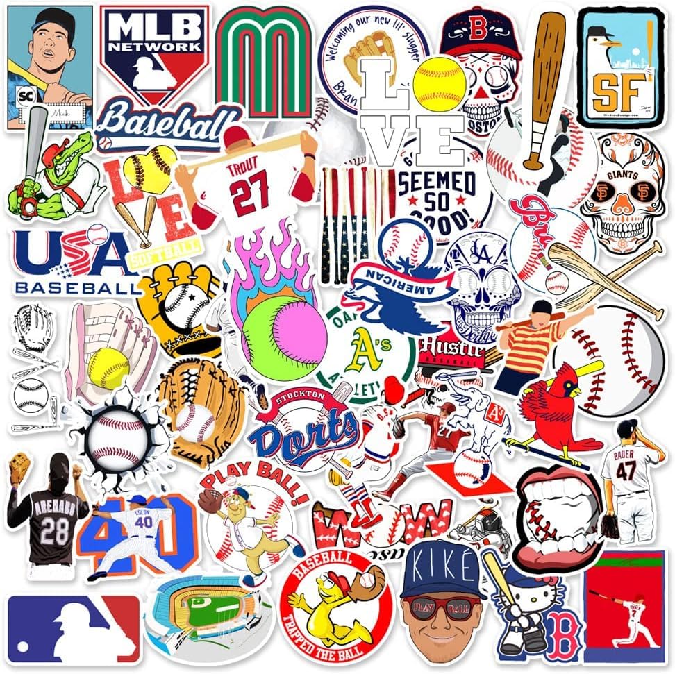 Sports Stickers for Teens 200 PCS Stickers Pack for Water Bottles Vinyl Sticker DIY Decoration for Kids Teens Adults Party Favor (Style A)