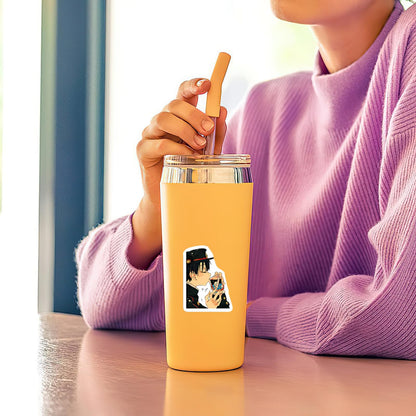 Pounchi Niedliche Anime-Sticker (100 Stück) Cartoon-PVC-Sticker, Geschenke für Laptop, Wasserflasche, Skateboard, Partyzubehör, Dekorationen, Teenager, Kinder