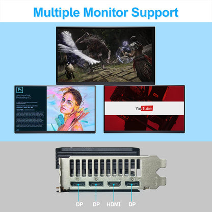 Radeon RX 5700 XT Grafikkarte, 8 GB GDDR6 256-Bit RDNA Architektur 1755/1905 MHz (Basis-/Boost-Takt) DirectX 12 HDMI DP PCIe 4.0 2K PC-Gaming-Grafikkarte für Büroanwendungen (RX 5700 XT - Triple Fan)