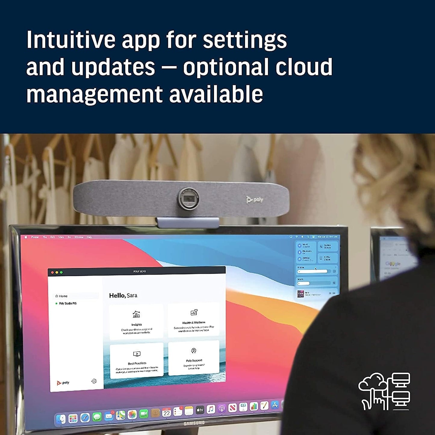 Poly Studio P5 Professional Webcam (Plantronics) - 1080p HD Laptop Camera for Video Conference & Distance Learning - Monitor & Tripod Mount - Privacy Shutter-Works w/Teams (Certified), Zoom(Certified)