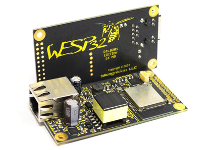 Silicognition wESP32 – ESP32 mit isoliertem Ethernet und 13-W-IEEE-802.3at-PoE, 16 MB Flash-Speicher, MicroPython-, Arduino- und ESP-IDF-kompatibel