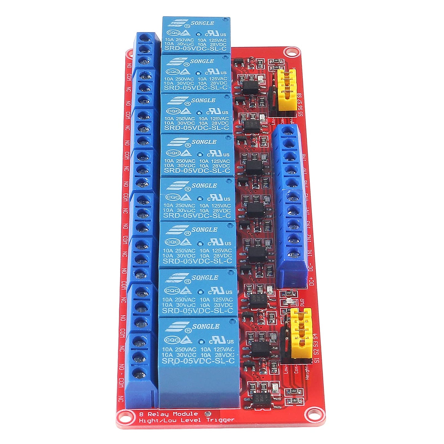 AITRIP 10PCS 5V One Channel Relay Module Relay Switch with OPTO Isolation High Low Level Trigger Compatible with Arduino Raspberry pi ARM AVR