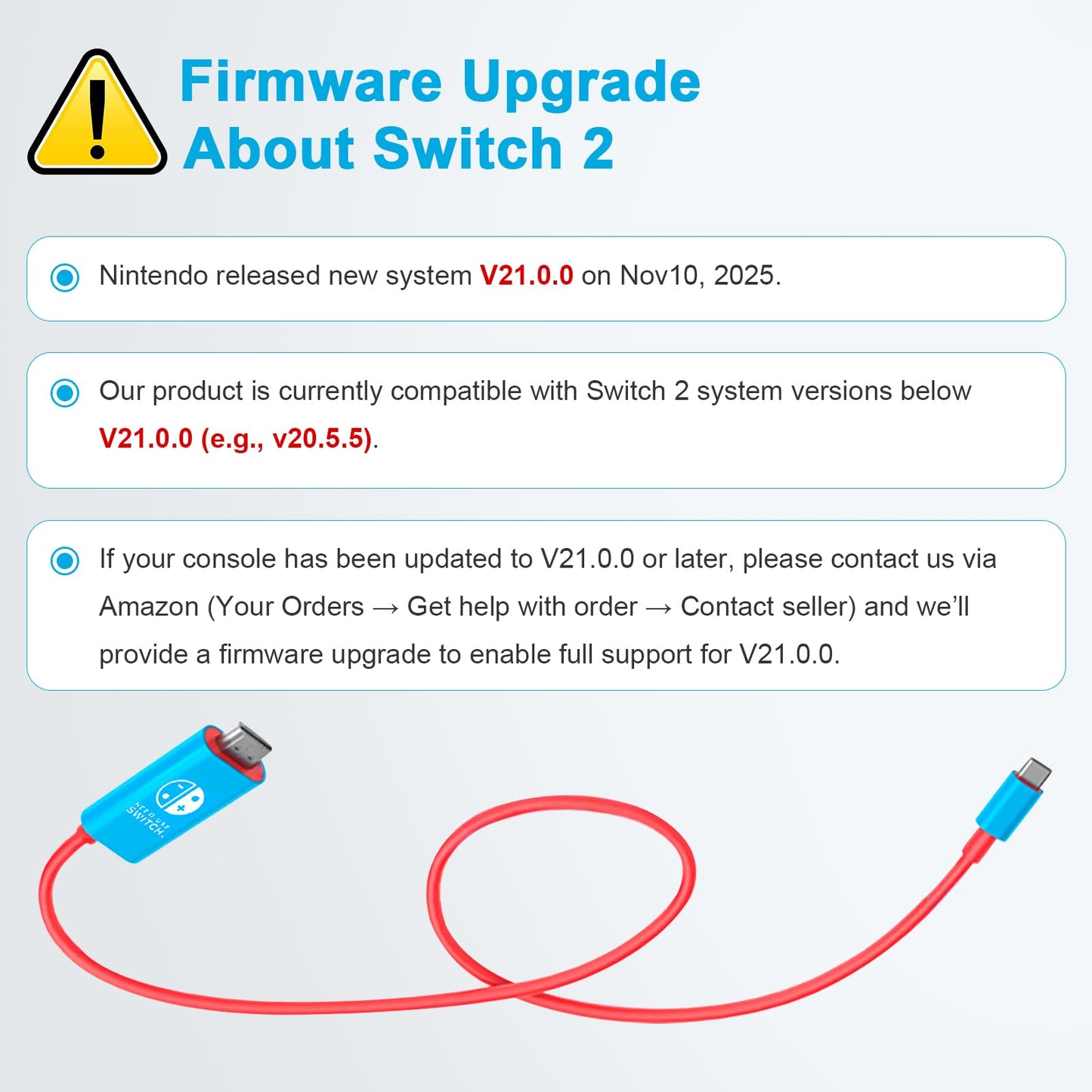 Switch 2 Dock Station HDMI Cable Adapter 4K@60Hz 18Gbps 6.7ft PD 100W USB C to HDMI 2.0 Converter, Portable &Travel TV Connector Cord Compatible with Nintendo Switch 2/OLED/Nintendo Switch-Blue