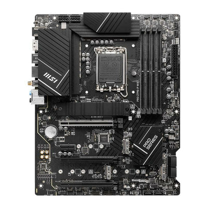 MSI PRO Z790-P WiFi ProSeries Motherboard (Supports 12th/13th/14th Gen Intel Processors, LGA 1700, DDR5, PCIe 5.0, M.2, 2.5Gbps LAN, USB 3.2 Gen2, HDMI/DP, Wi-Fi 6E, Bluetooth 5.3, ATX) (Renewed)