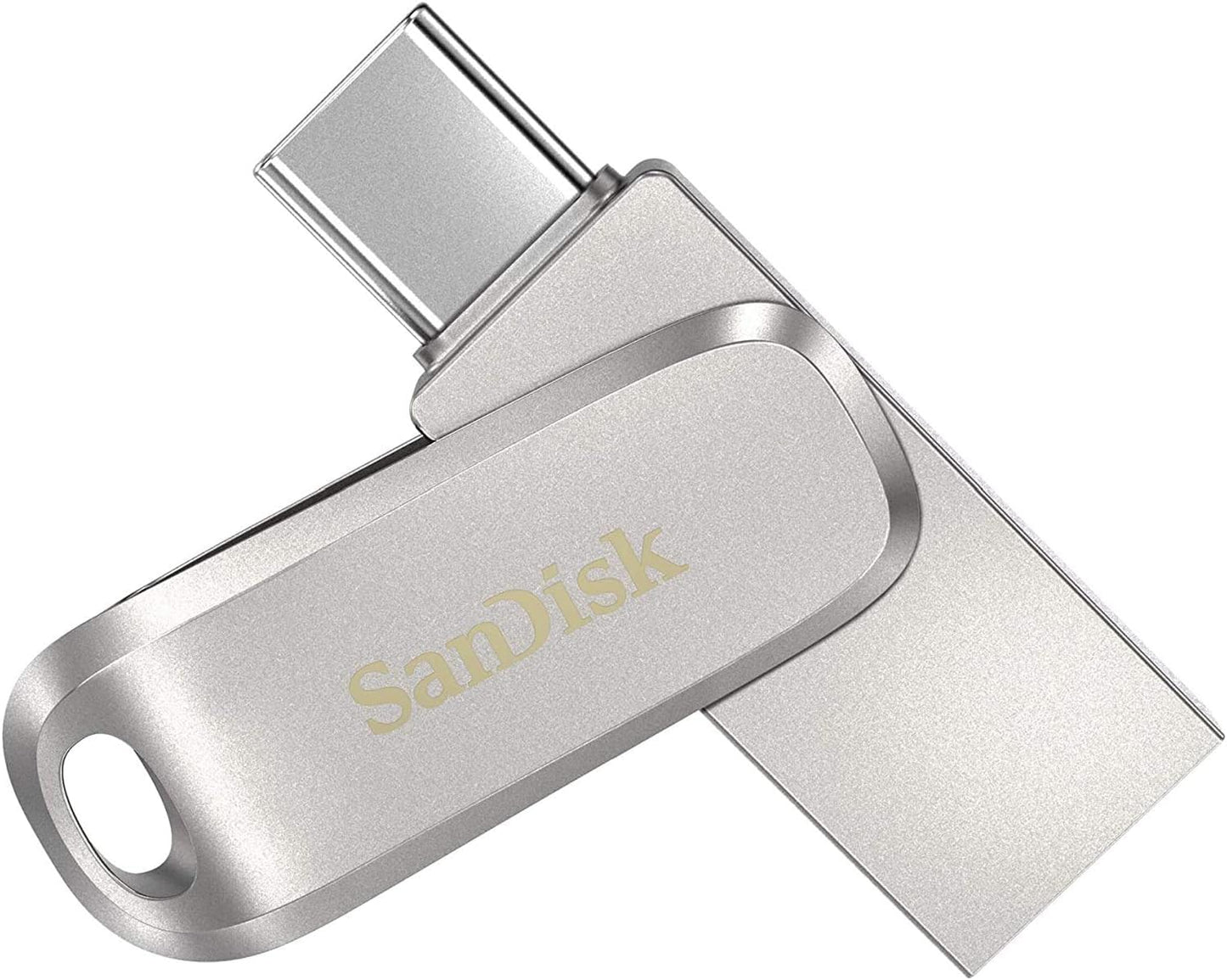 SanDisk Ultra Dual Drive Luxe USB Type-C 1TB Flash Drive for Smartphones, Tablets, and Computers - High Speed USB 3.1 Pen Drive (SDDDC4-1T00-G46) Bundle with (1) Everything But Stromboli Lanyard
