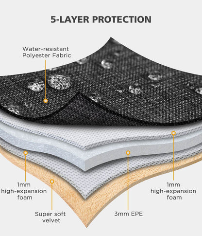 KIZUNA Laptoptasche, 17 Zoll, wasserabweisend, passend für 17,3" Lenovo Legion 5/5i/Dell G7 17/IdeaPad L340/HP Gaming Pavilion 17/Envy Laptop 17/Acer Chromebook 317/Asus, Schwarz 