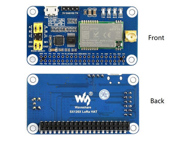 SX1262 LoRa HAT für Raspberry Pi-Serie, 915-MHz-Frequenzband, unterstützt Datenübertragung bis zu 5 km, Wake-on-Funk, drahtlose Konfiguration, Trägererkennung, Kommunikationsschlüssel