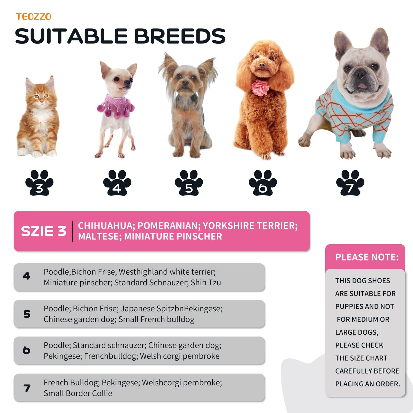 TEOZZO Dog Shoes for Hot Pavement, Anti-Slip Sole Dog Boots & Paw Protector Dog Booties with Reflective Straps Dog Shoes for Small Medium Dogs 4PCS Pink 3