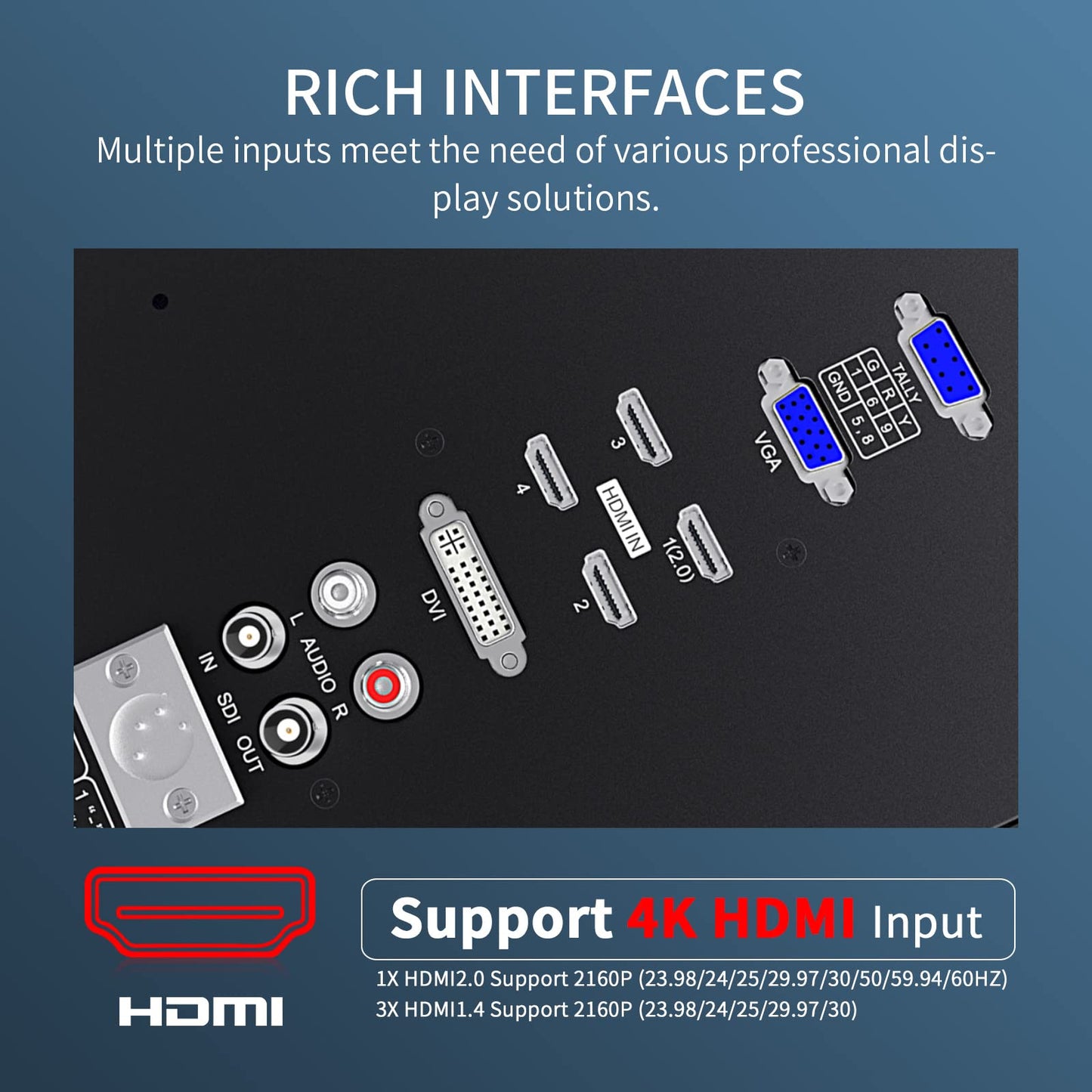 SEETEC 4K280-9HSD-CO 27 Inch 4K Ultra-HD Resolution Carry-on Broadcast Director Monitor