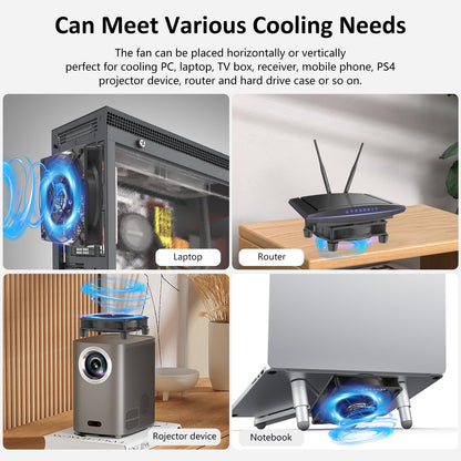 Quiet 120mm USB Fan Zirsso 5V Powered Fan for Receiver DVR PlayStation Xbox Computer Cabinet Cooling