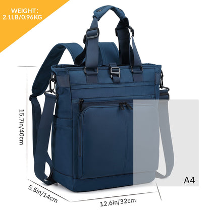 mygreen Tokyo Tote Messenger Backpack Convertible Tote Bag and Backpack, Fits 15.6" Laptop