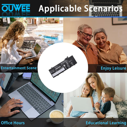 OUWEE L17L3P71 L17M3P71 Laptop Battery Compatible with Lenovo ThinkPad T480S Series Notebook 01AV478 SB10K97620 01AV479 SB10K97621 L17M3P72 01AV480 SB10K97622 11.58V 57Wh 4920mAh