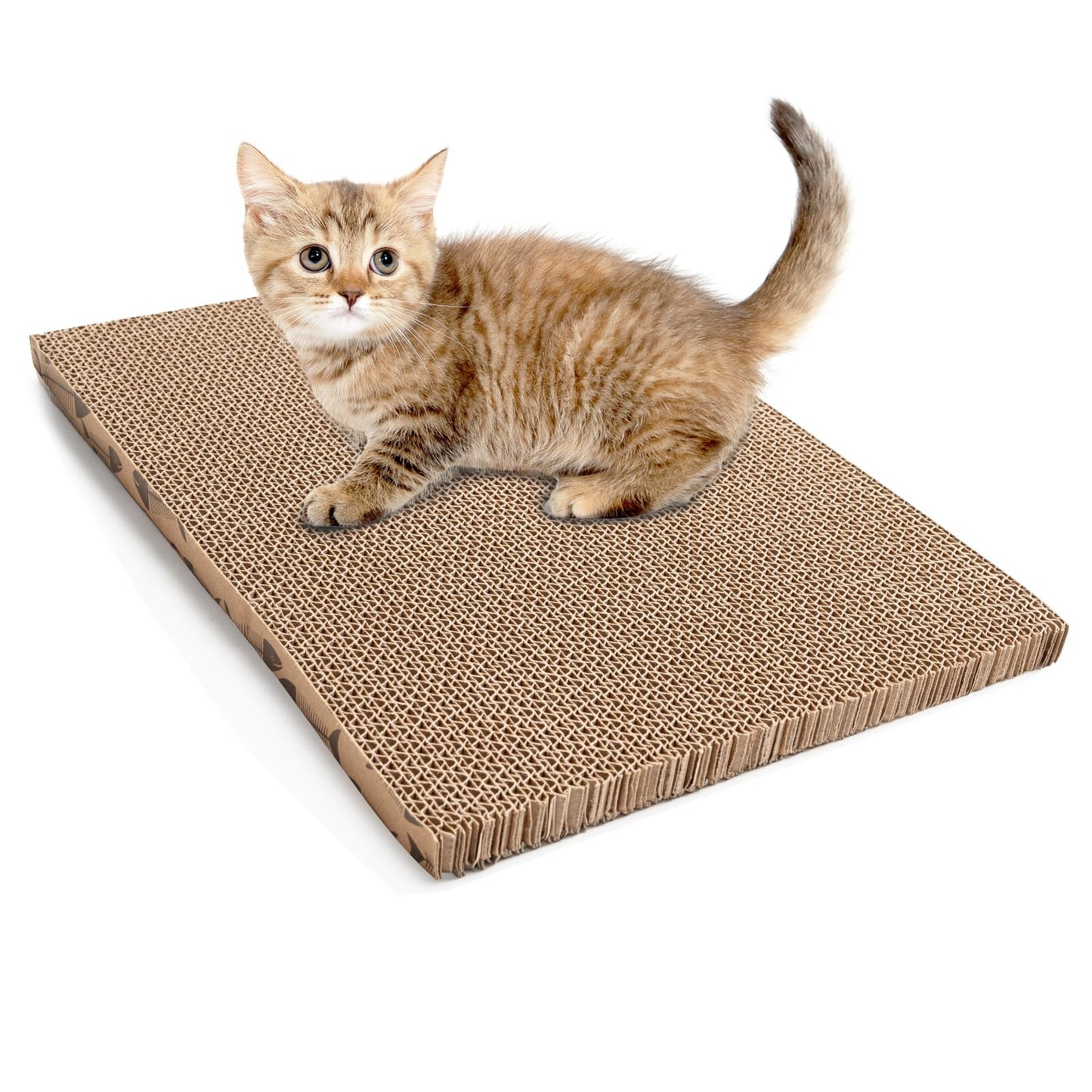 Roadtofree Cat Scratcher Cardboard Cat Scratching Board Cat Scratchers for Indoor Cats Cat Scratching pad (1pcs)