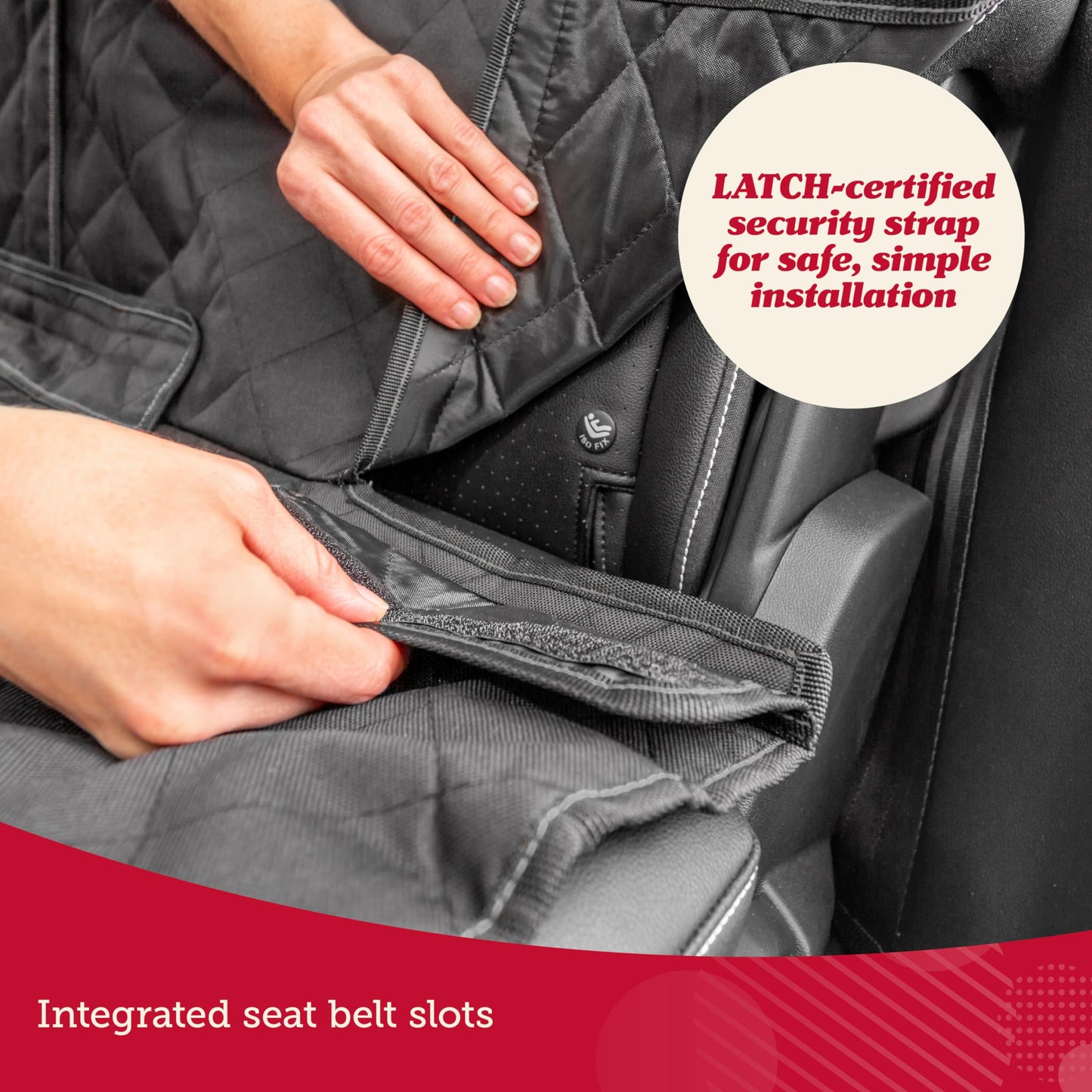 Lusso Gear Dog Car Seat Cover - Waterproof Non-Slip Car Back Seat Protector - Rear Car Seat Cover for Dogs - Universal Fit for Sedans Trucks SUVs - Scratchproof Backseat Car Cover - Machine Washable