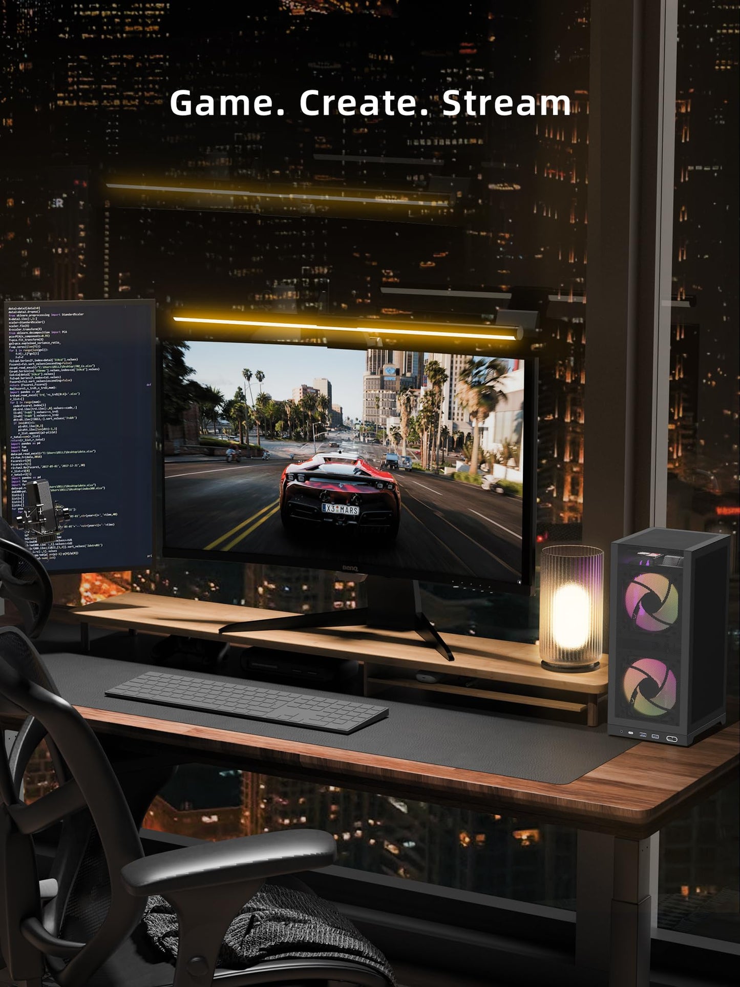 ShinySnake L400 Mini-ITX PC Case - 12.1L SFF High Airflow Gaming Chassis, Vertical GPU Mount 350mm, ATX Power Supply Support, Max. Triple 140mm Fans, PCIe 4.0 Riser & DP 1.4 Cable Included, Black