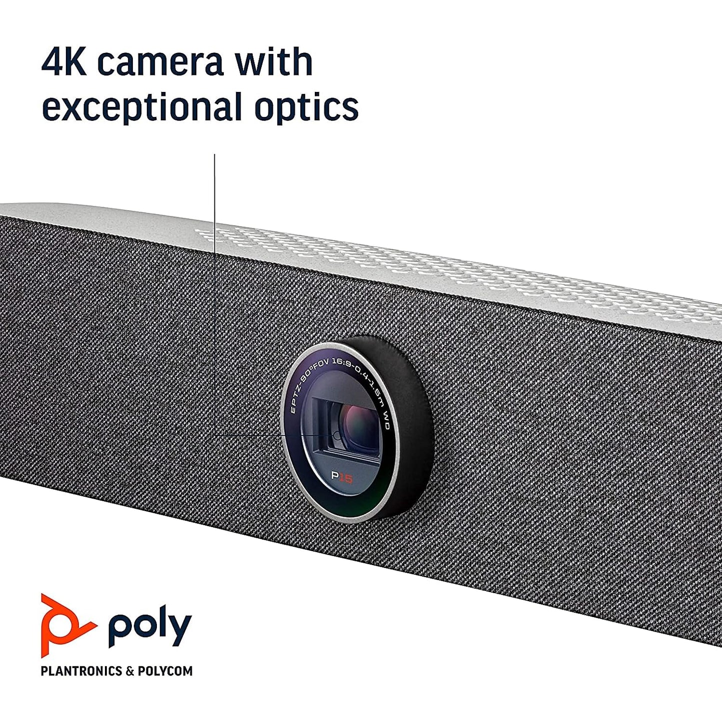 Poly Studio P5 Professional Webcam (Plantronics) - 1080p HD Laptop Camera for Video Conference & Distance Learning - Monitor & Tripod Mount - Privacy Shutter-Works w/Teams (Certified), Zoom(Certified)