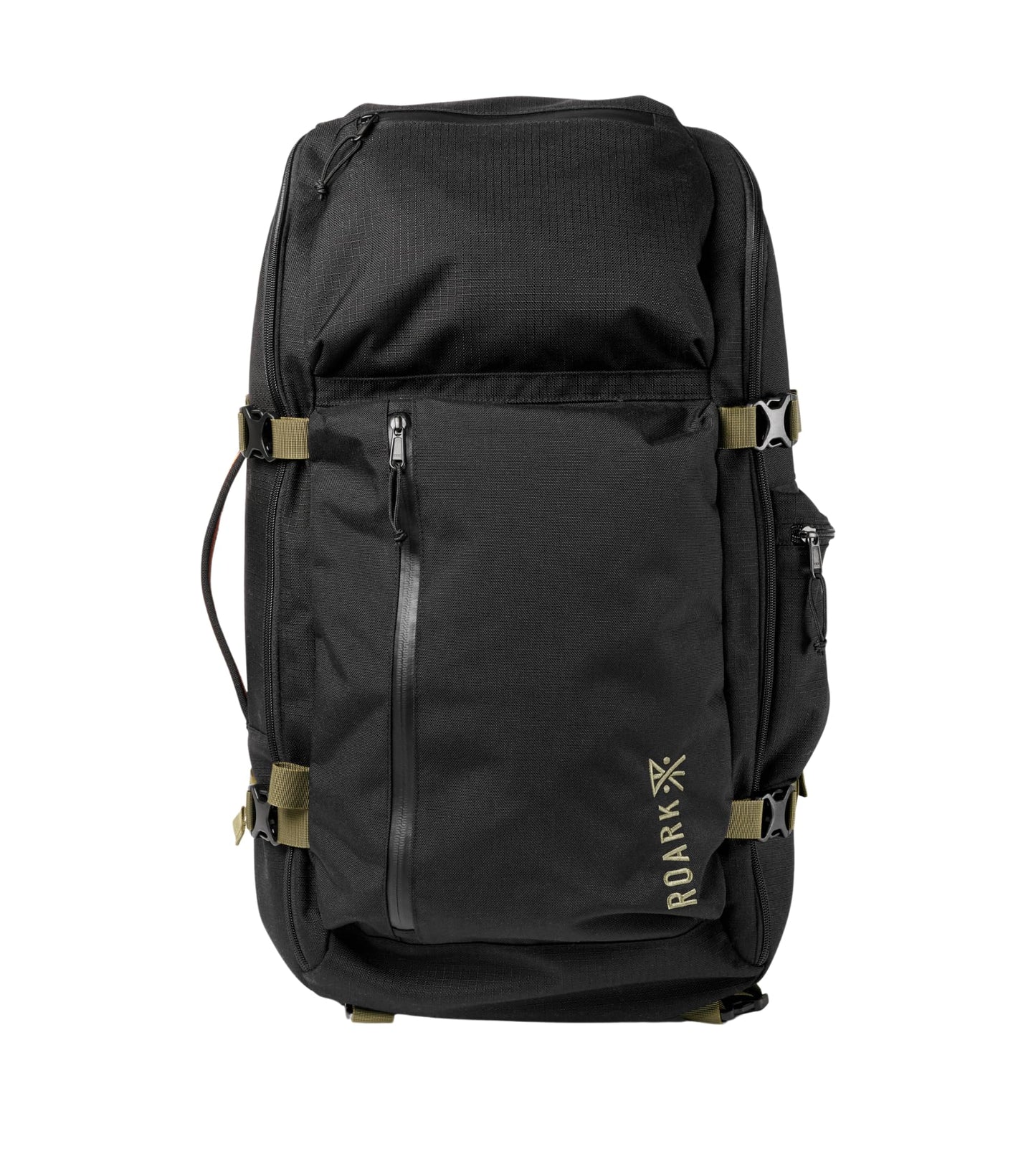 Roark 5 Day Mule 55L Rucksack, Mehrtages-Reiserucksack mit Laptopfach, Schwarz