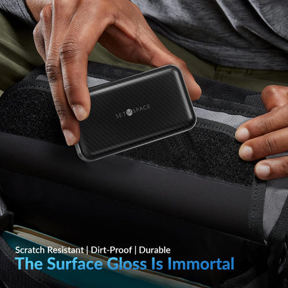 SETMSPACE Externe Festplatte, Externe SSD 500 GB, Tragbare Festplatte 10 Gbit/s | 1030 MB/s, USB-C-Festplatte für Speicherung und Datensicherung, Hochwertige externe SSD-Festplatte für Mac, Xbox [LP10-500G]