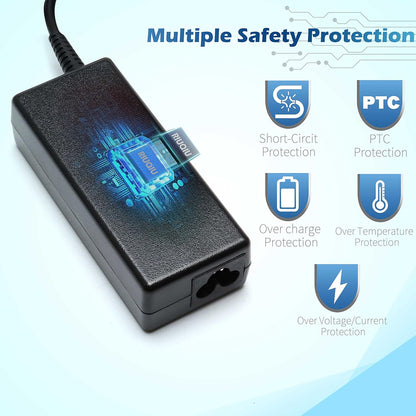 65W AC Adapter Laptop Charger Compatible with HP Envy 13 15 17 15t 15m 17m X360 15-1039wm 15-1033wm 15-1010dx 15-w237cl 15-w110nr 15-ee1093cl 15m-eu0033dx 17m-ch0013dx Power Supply Cord