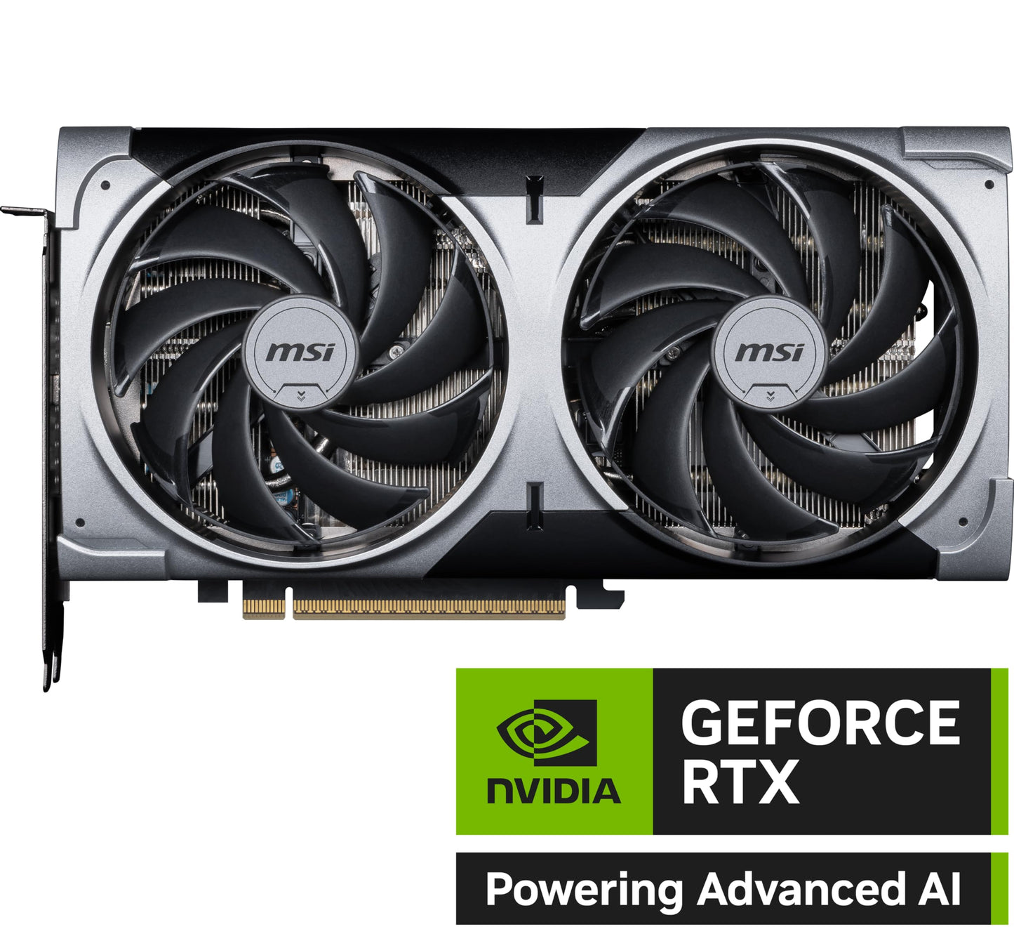 MSI Gaming RTX 5070 12G Ventus 2X OC Graphics Card (12GB GDDR7, 192-bit, Extreme Performance: 2557 MHz, DisplayPort x3 2.1a, HDMI 2.1b, NVIDIA Blackwell Architecture)