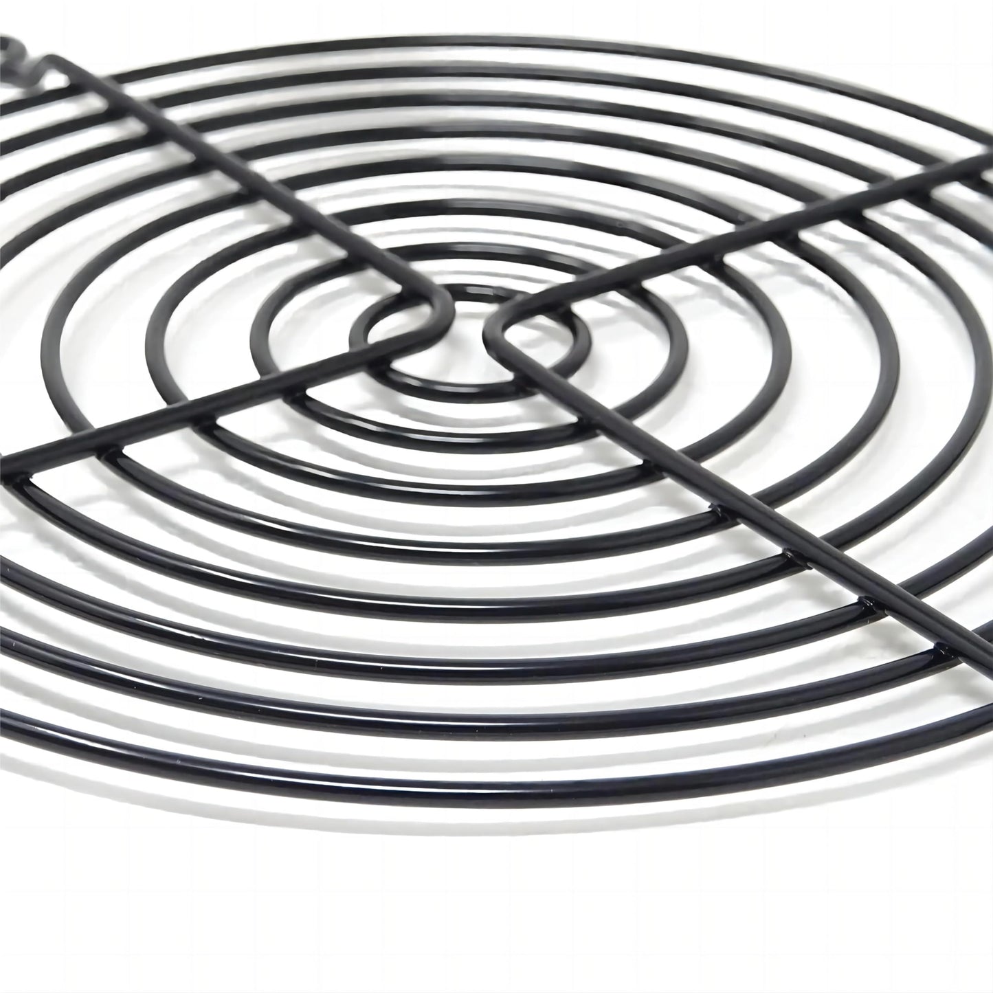 Nivithi 120mm Fan Grill,PC Fan Cover,Black PC Fan Grill Guard,Metal Slivery Black Replacement Screws,for PC Ventilator,2Pack.