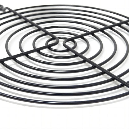 Nivithi 120mm Fan Grill,PC Fan Cover,Black PC Fan Grill Guard,Metal Slivery Black Replacement Screws,for PC Ventilator,2Pack.