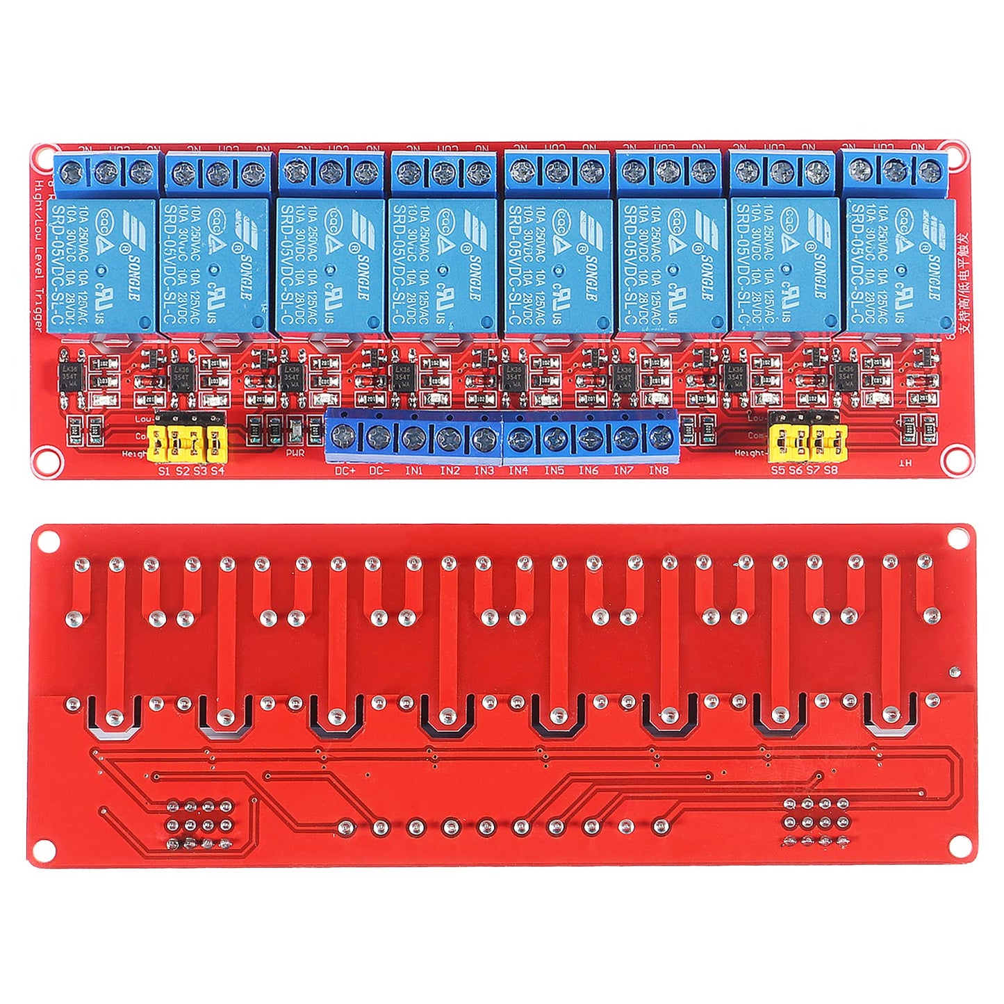 AITRIP 10PCS 5V One Channel Relay Module Relay Switch with OPTO Isolation High Low Level Trigger Compatible with Arduino Raspberry pi ARM AVR