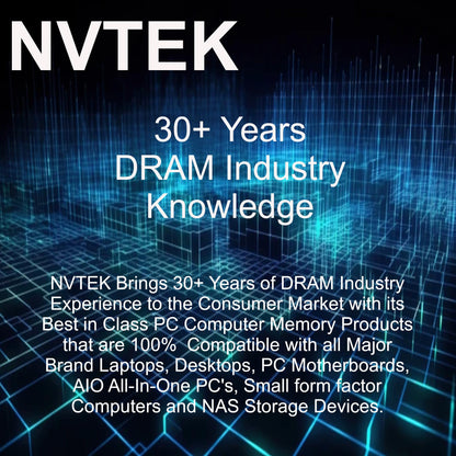 NVTEK 16GB (2X8GB) DDR3 1600MHZ PC3-12800 SODIMM 2Rx8 1.35V 204-PIN Non-ECC Laptop PC Computer Memory KIT