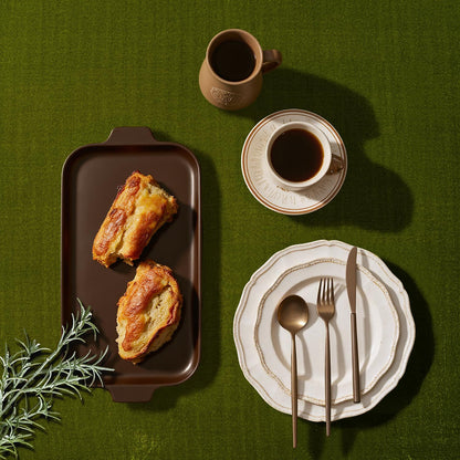 MIULEE Velvet Table Cloth with Decorative Ruffle Edge Luxurious Soft Washable Rectangular Tablecloth Thick Wrinkle-Resistant Oblong Table Cover for Kitchen Dining Party Wedding 60x120 Inch Olive Green