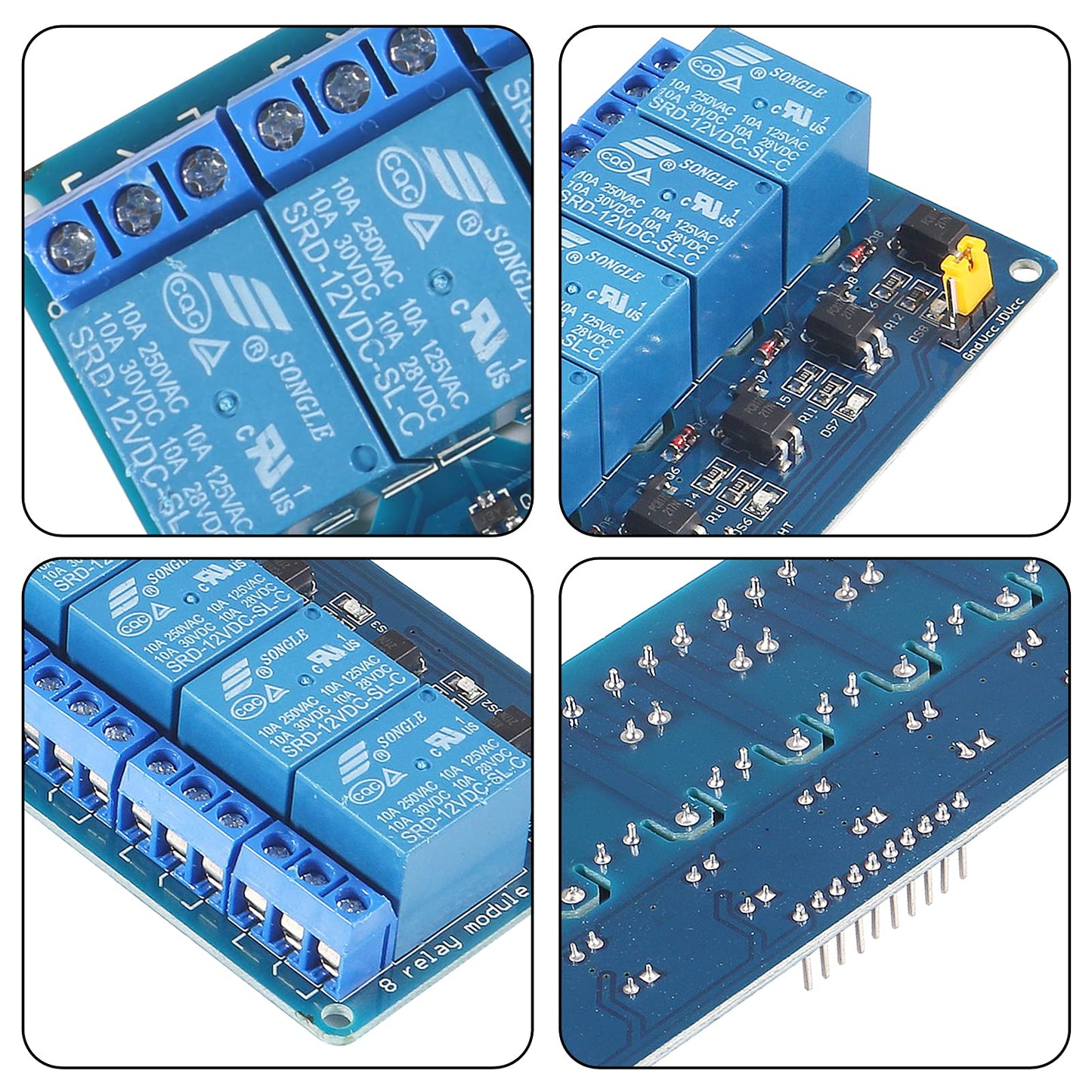 AITRIP 10PCS 5V One Channel Relay Module Relay Switch with OPTO Isolation High Low Level Trigger Compatible with Arduino Raspberry pi ARM AVR