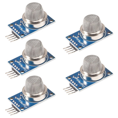 9pcs/Lot Gas Detection Sensor Module MQ-2 MQ-3 MQ-4 MQ-5 MQ-6 MQ-7 MQ-8 MQ-9 MQ-135 Sensor Module Gas Sensor Starter Kit for Arduino Raspberry Pi (9PCS/Lot)