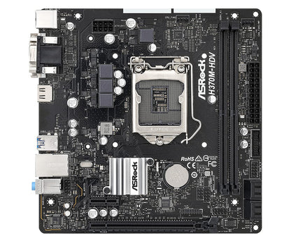 ASRock H370M-HDV LGA1151/ Intel H370/ DDR4/ SATA3&USB3.2/ Micro ATX Motherboard