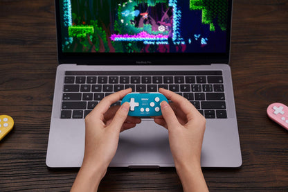 Nargos 8Bitdo Zero 2 Bluetooth Key Chain Sized Mini Controller for Nintendo Switch, Windows, Android and macOS (Turquoise Edition)