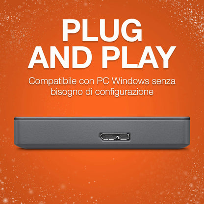 Seagate Basics Portable Hard Drive 1TB External Hard Drive, USB 3.0, STJL1000400 (Renewed)