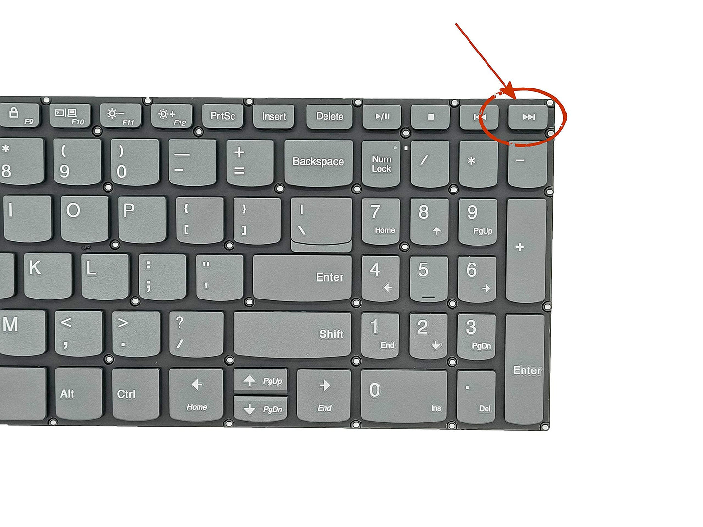 Replacement Keyboard for Lenovo ideapad 3-15IIL05 3-15ADA05 3-15ARE05 3-15IGL05, ideaPad 330s-15IKB 330s-15ARR & ideapad S340-15IWL S340-15API S340-15IIL Series Laptop, US Layout