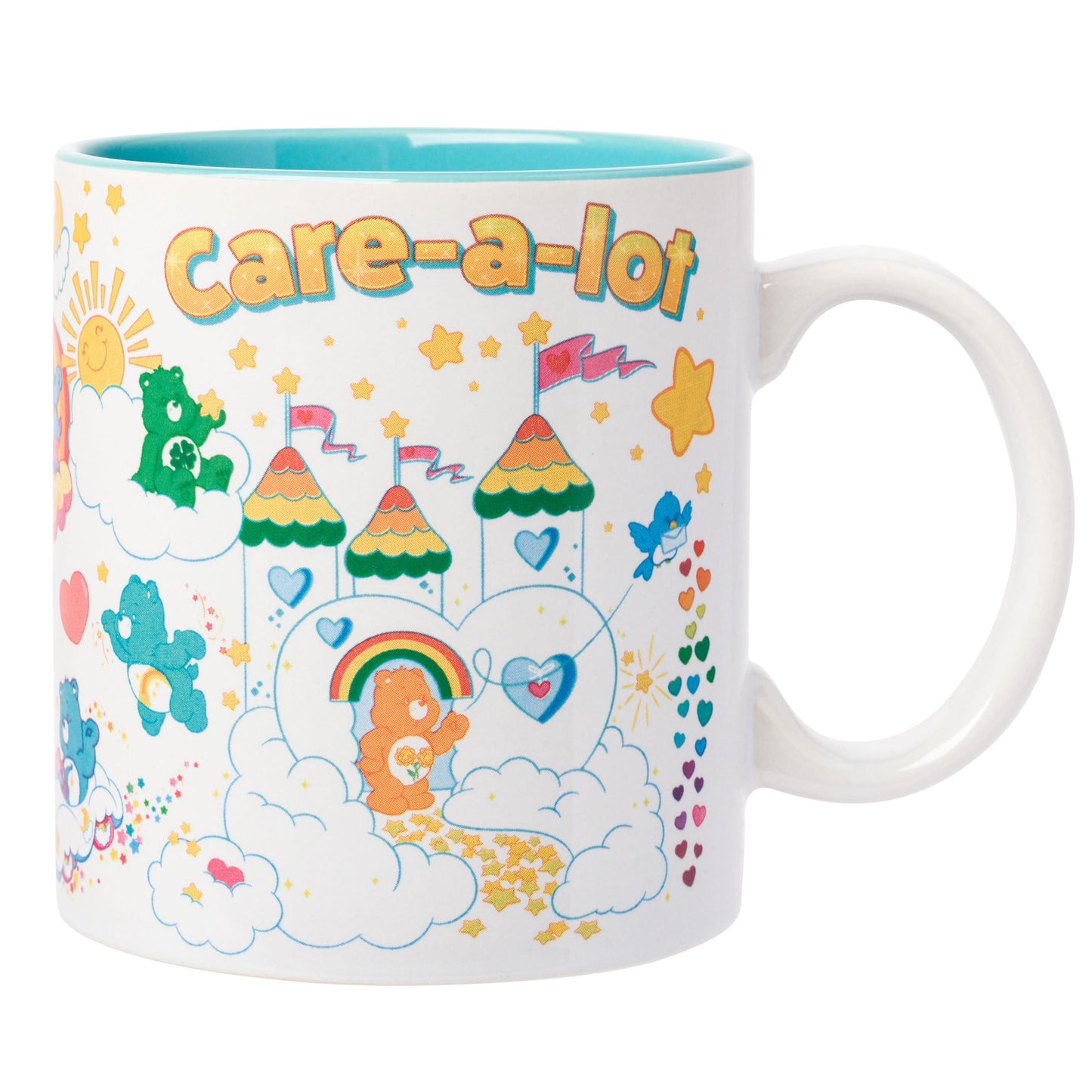 Silver Buffalo Care Bears Welcome to Care-A-Lot Magical Land Ceramic Mug, 20 Ounces