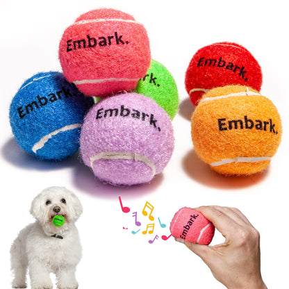 Squeaky Mini Tennis Balls for Small Dogs Puppy - 1.5 Inch - 6 Pack - Dog Toys for Small Dogs, Training Positive Reinforcement, Interactive Fetch Tiny Squeaker Balls for Ball Launcher