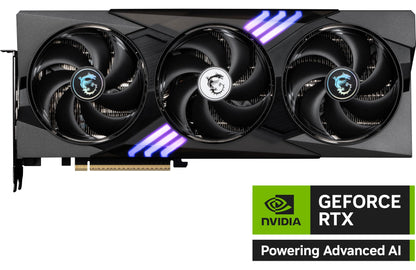 MSI RTX 5070 12G Gaming Trio OC Graphics Card (12GB GDDR7, 192-bit, Extreme Performance: 2625 MHz, DisplayPort x3 2.1a, HDMI 2.1b, NVIDIA Blackwell Architecture)