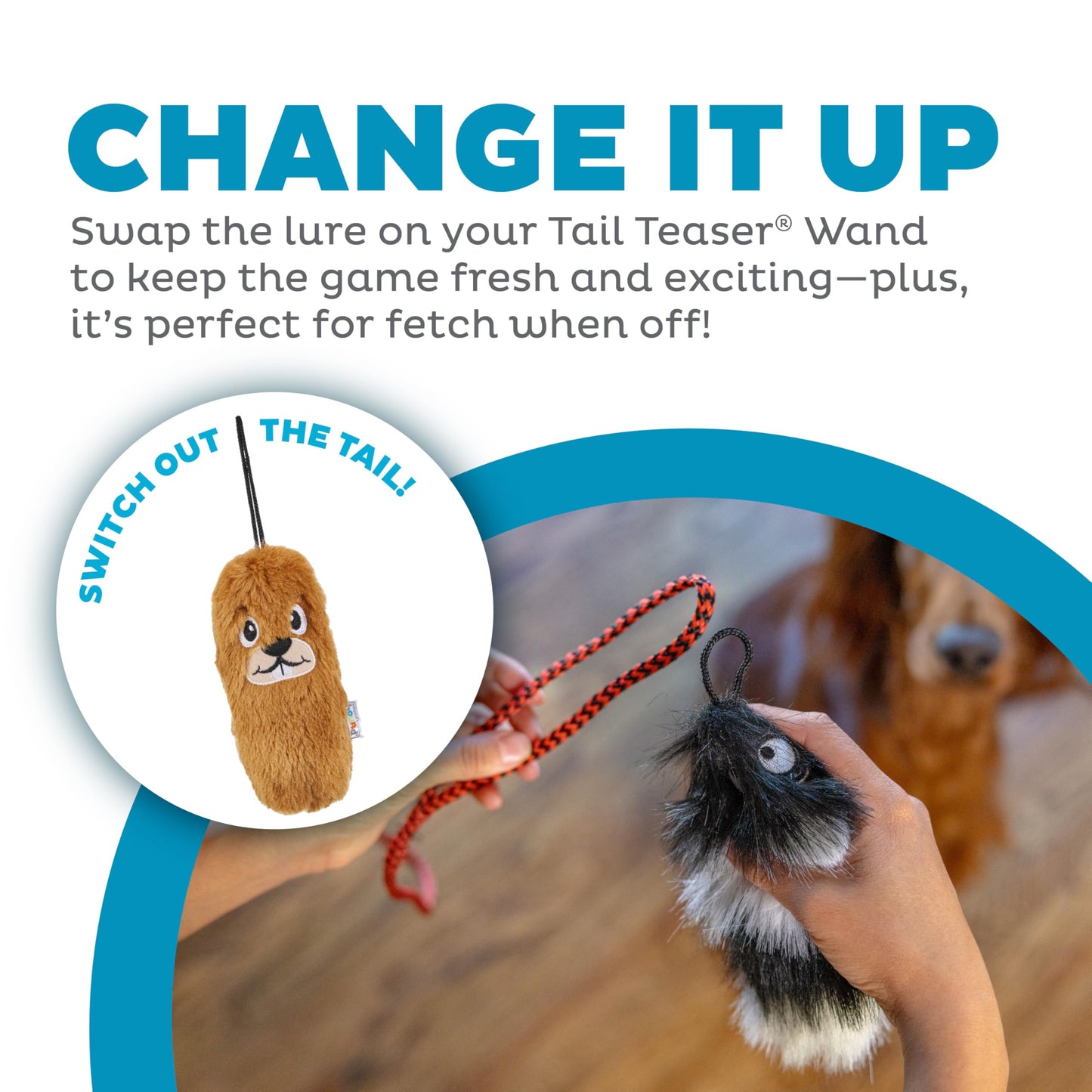 Outward Hound Tail Teaser Replacement Lure for Dog Teaser Wand, Fox