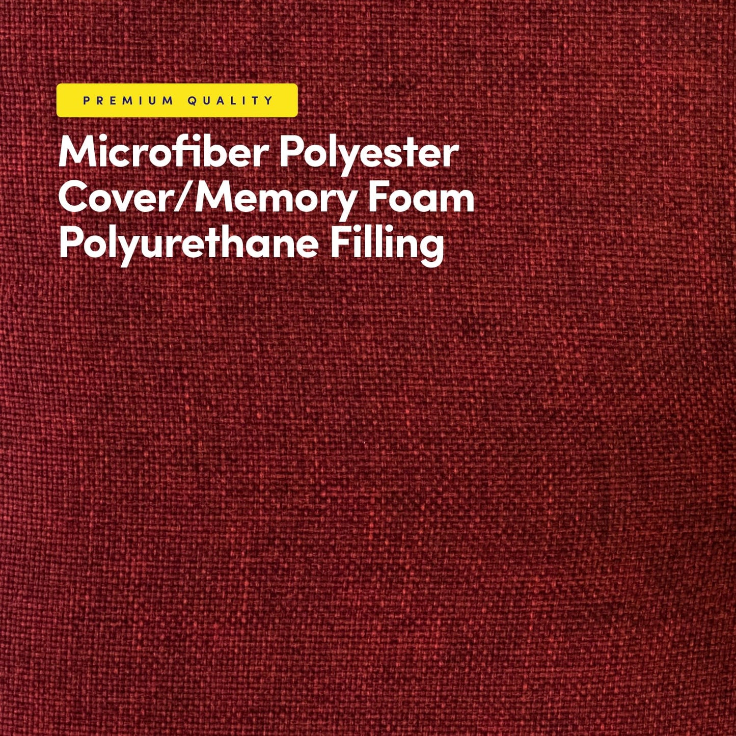 Sweet Home Collection Chair Cushion Memory Foam Pads Tufted Slip Non Skid Rubber Back U-Shaped 17" x 16" Seat Cover, 6 Pack, Wine Burgundy