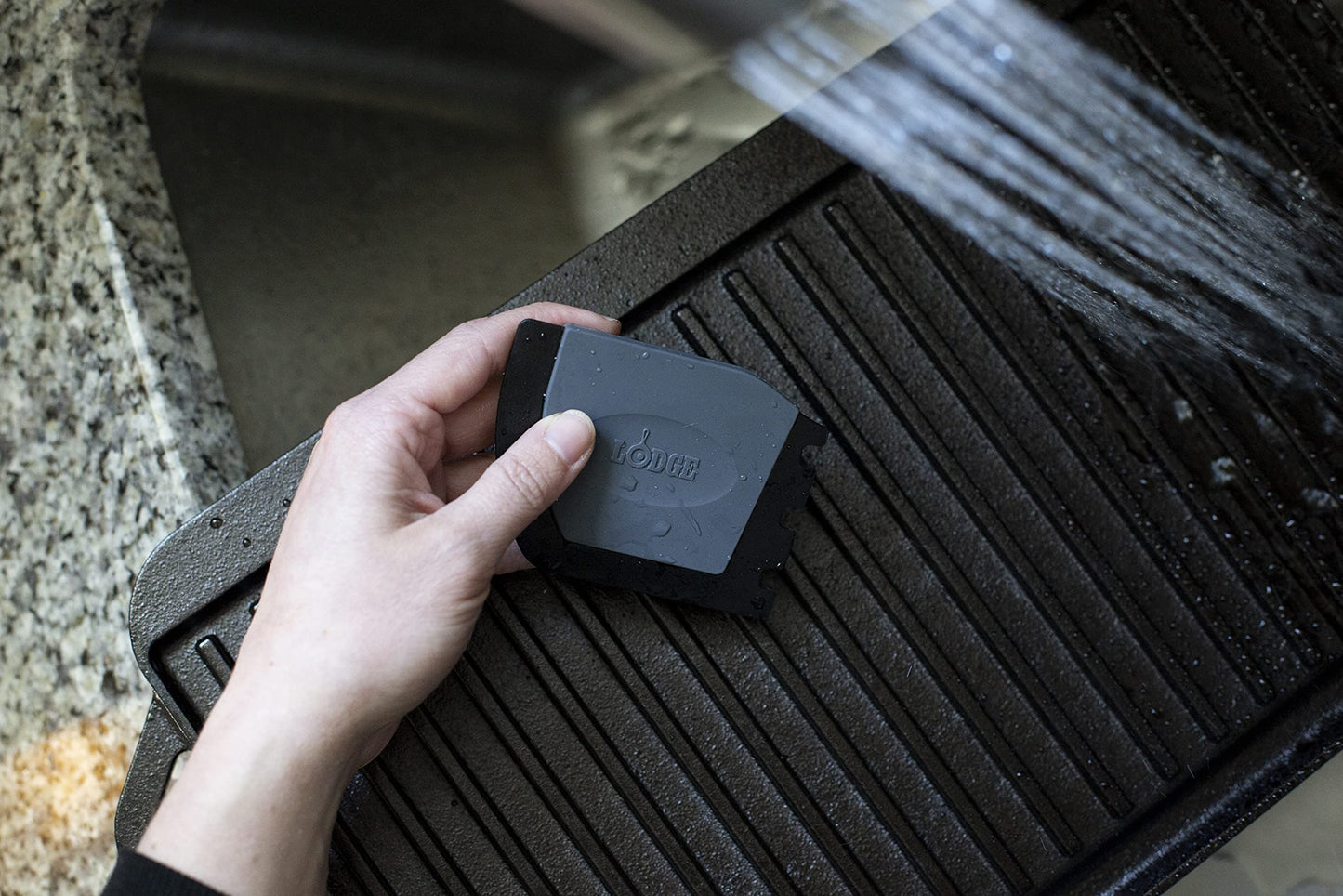 Lodge Deluxe Pan Scraper, One Size, Black