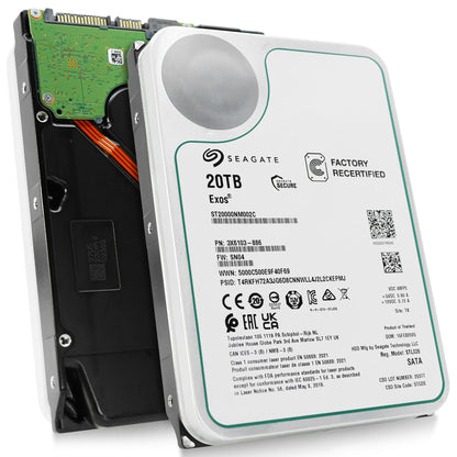 Seagate Exos 20TB 7.2K RPM SATA 6Gb/s 3.5in Enterprise HDD ST20000NM002C (Renewed)