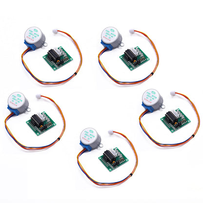 Teyleten Robot 5pcs ULN2003 28BYJ 48 5V 4-Phase Stepper Motor with 5V Stepper Drive Board for Arduino PI PIC Raspberry Pi