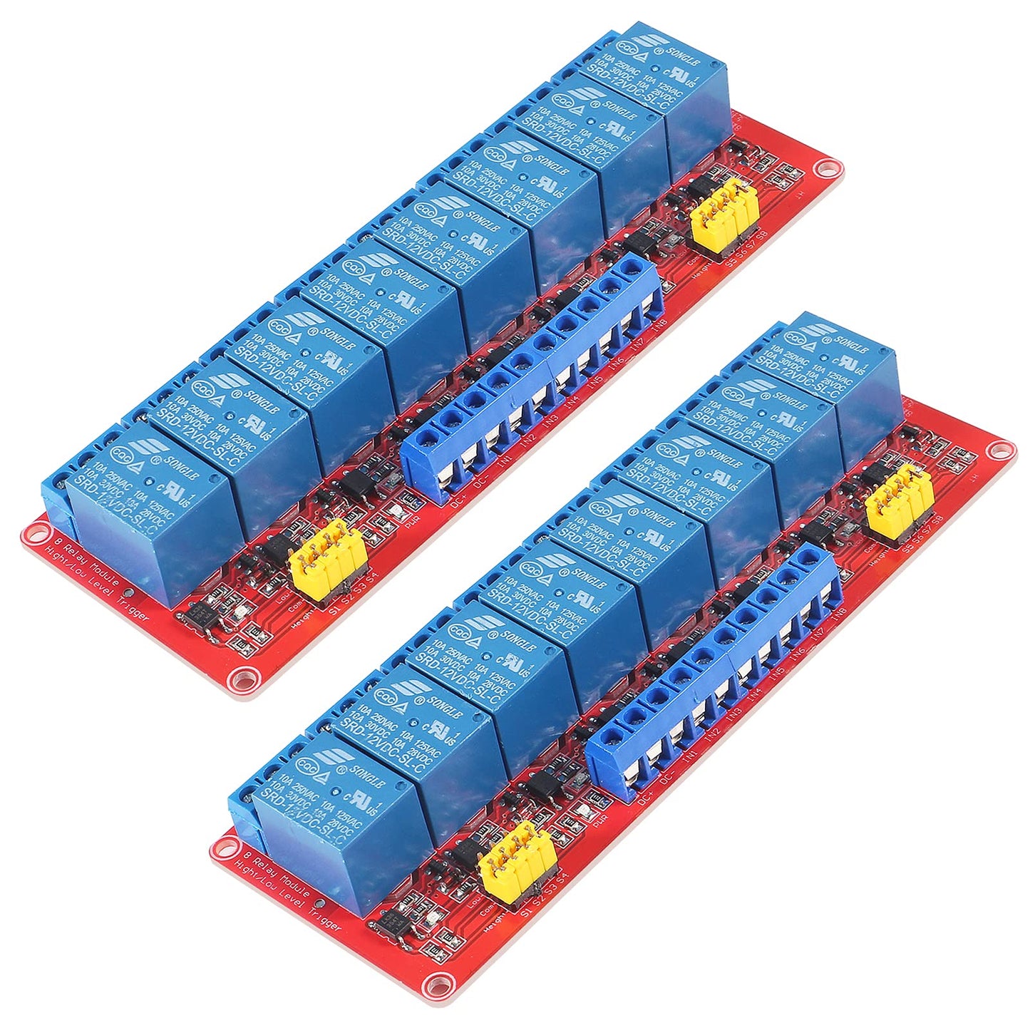 AITRIP 10PCS 5V One Channel Relay Module Relay Switch with OPTO Isolation High Low Level Trigger Compatible with Arduino Raspberry pi ARM AVR