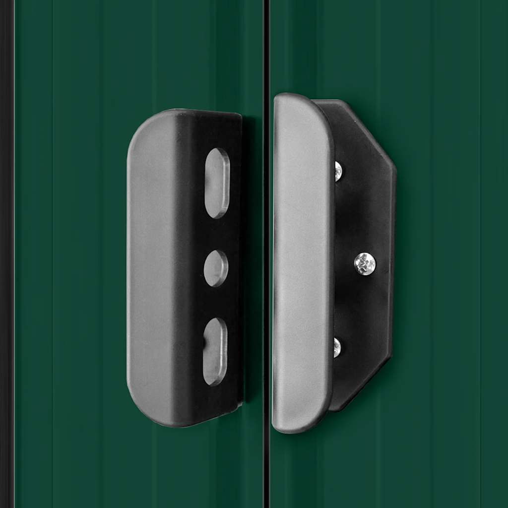 Gartenschuppen Grün Metall 257 x 205 x 178 cm