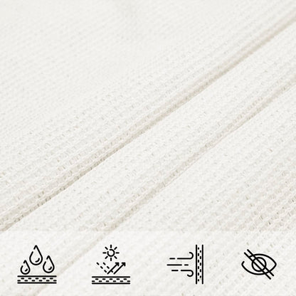 Sonnensegel HDPE Quadratisch 3,6 x 3,6 m Weiß