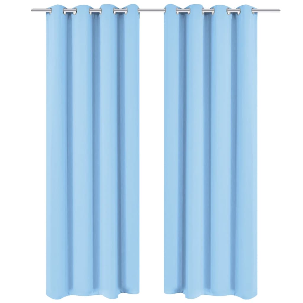 Verdunkelungsvorhang mit Metallösen 270 x 245 cm Türkis